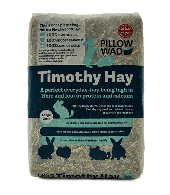 A bag of Pillow Wad Timothy Hay